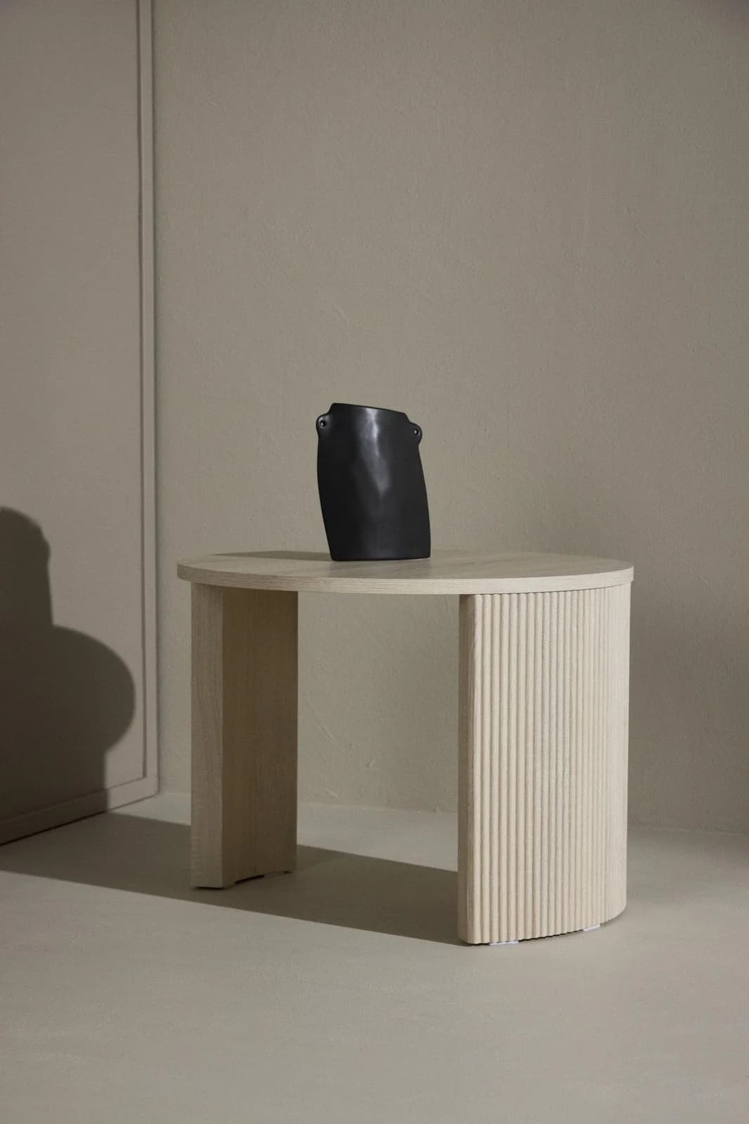 VENTURE HOME Couchtisch Bristol rund weißgewaschen MDF