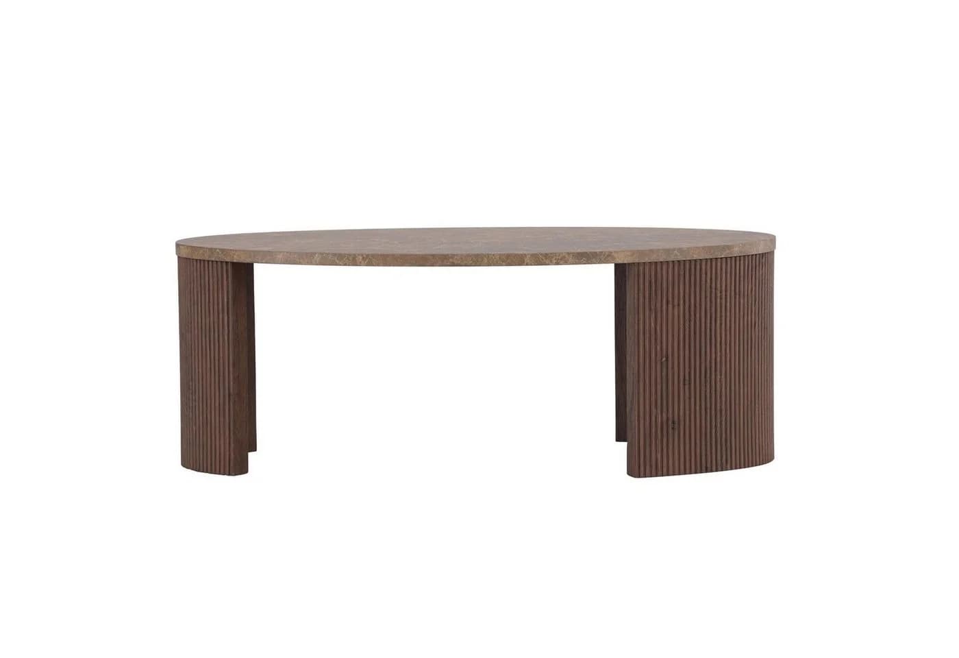 Venture Home Couchtisch Bristol Oval Braun/Grau Steinoptik - Bild 2