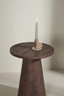 VENTURE HOME Beistelltisch Lanzo Mokka Rund Holz Bild 4