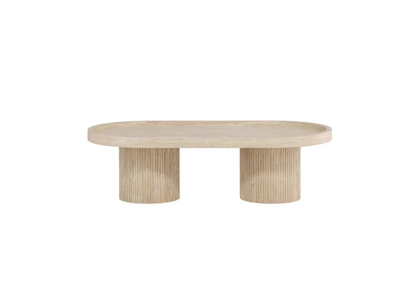 Venture Home Couchtisch Krille Beige/Braun Travertin-Optik - Bild 2