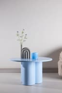 Venture Home Couchtisch Olivia Rund Blau MDF Bild 2