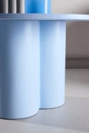 Venture Home Couchtisch Olivia Rund Blau MDF Bild 4