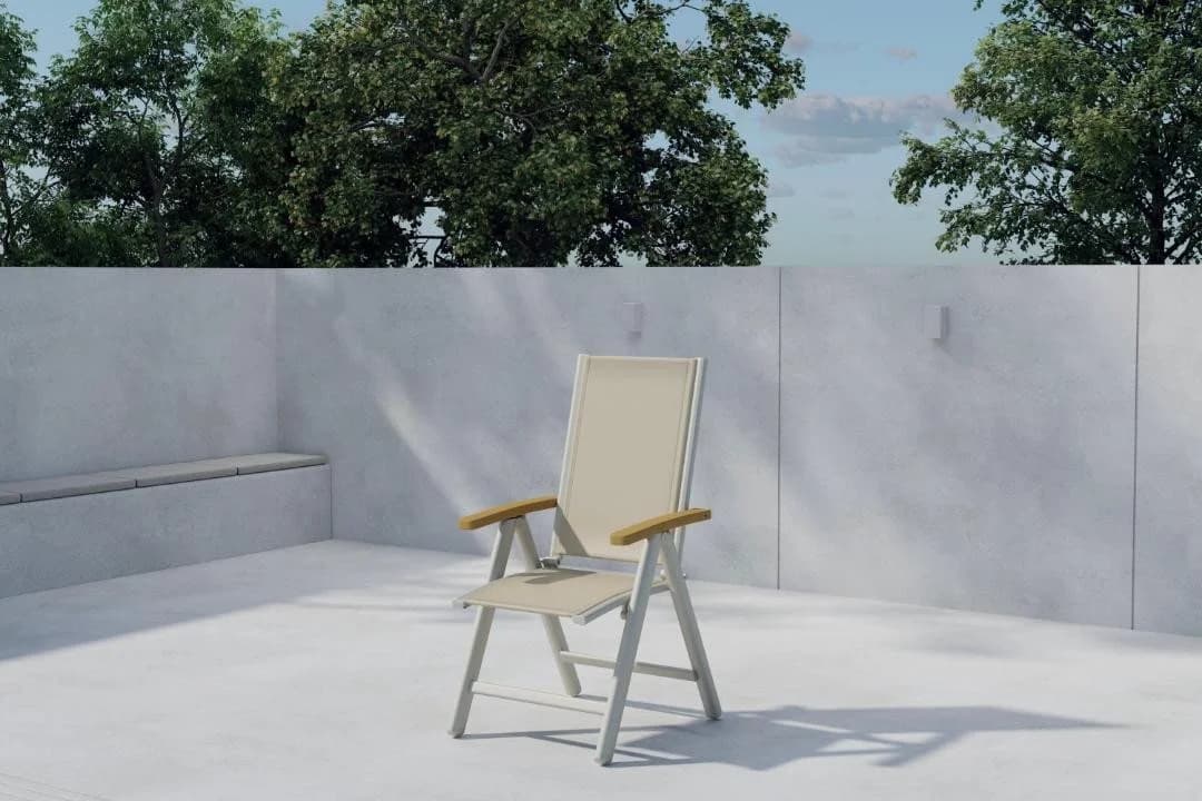Venture Home Gartenstuhl Panama Beige Aluminium - Bild 4