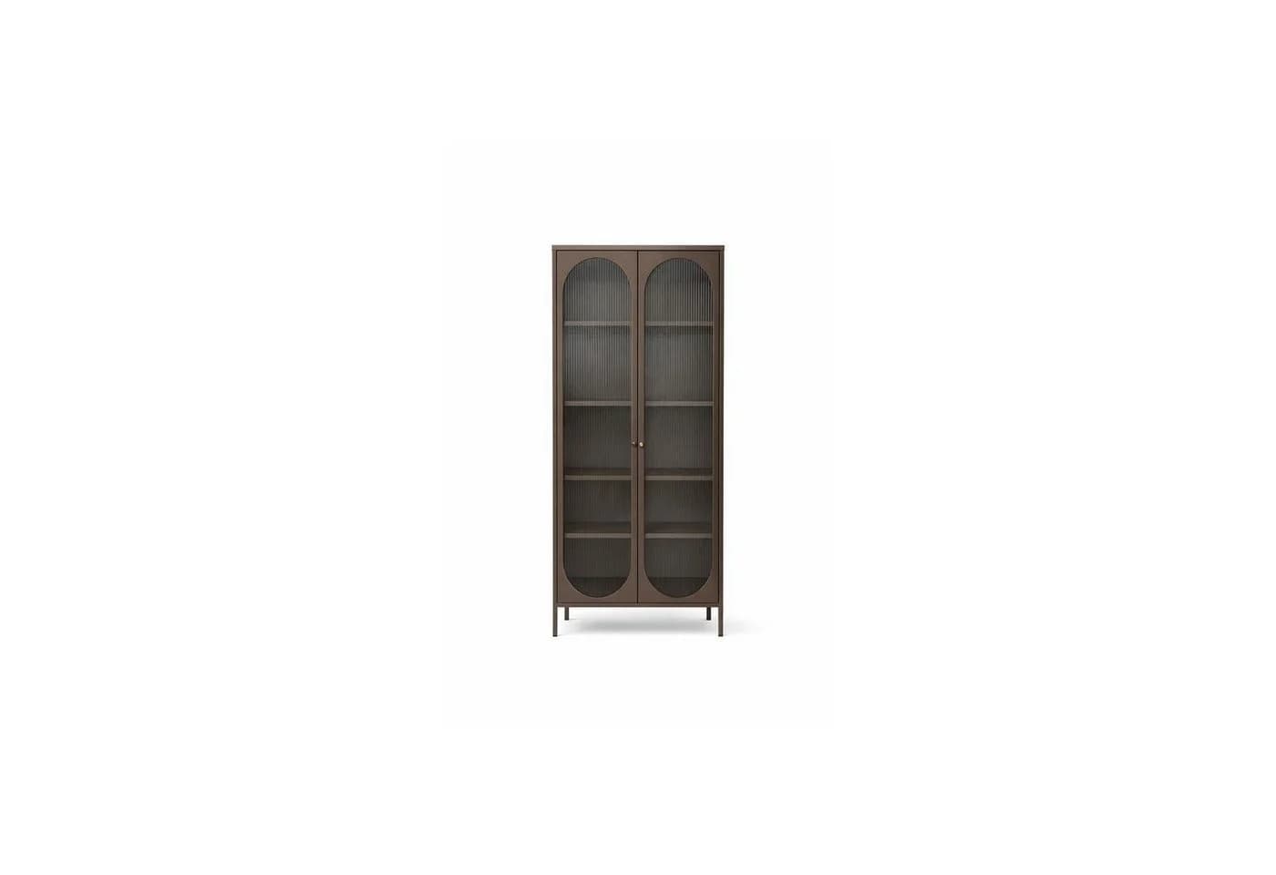 Venture Home Vitrine Braun Modern Verglast - Bild 2