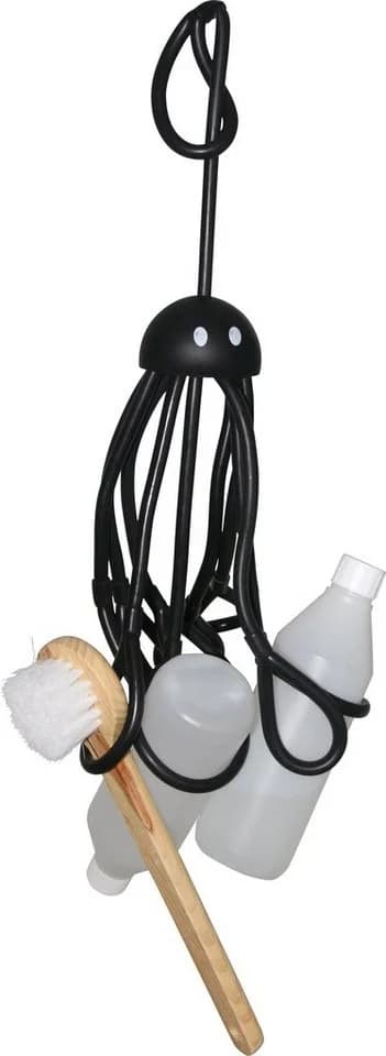 Shower Octopus Shampoohalter Schwarz Latex 9 Arme - Bild 2