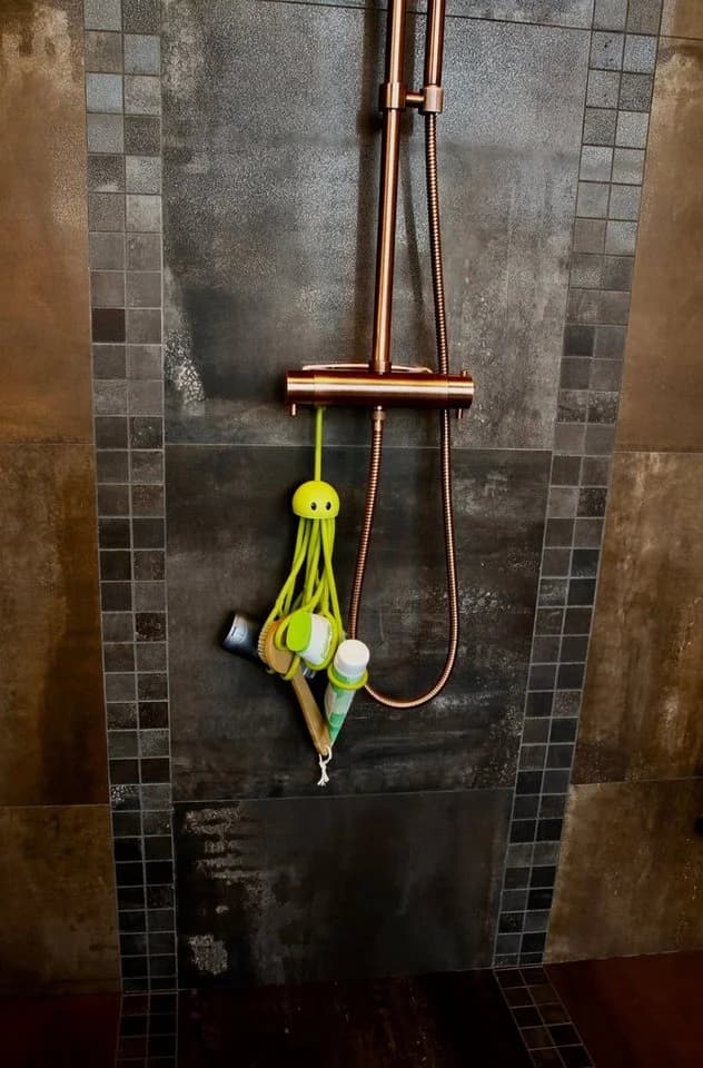 Shower Octopus Shampoohalter Grün - 9 verstellbare Latex-Arme