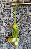Shower Octopus Shampoohalter Grün - 9 verstellbare Latex-Arme Bild 3