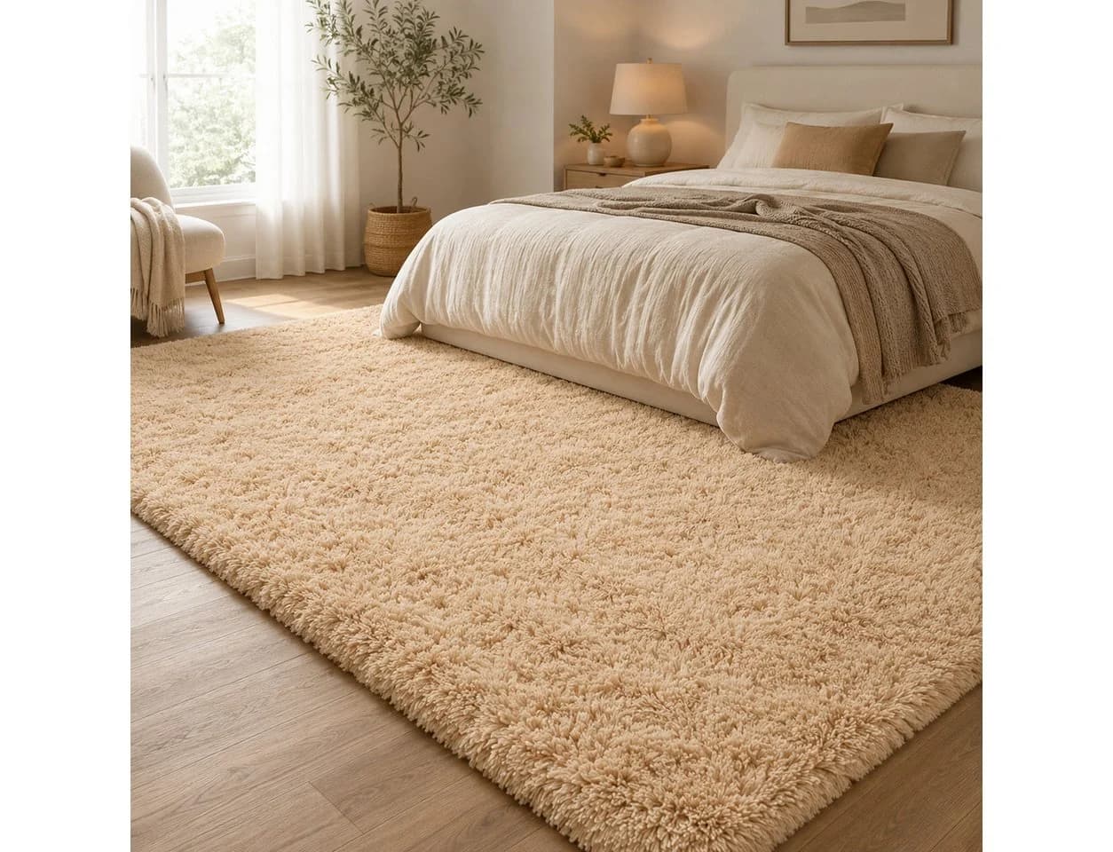 Lochas Hochflor-Teppich Braun Weich & Kuschelig - Bild 3