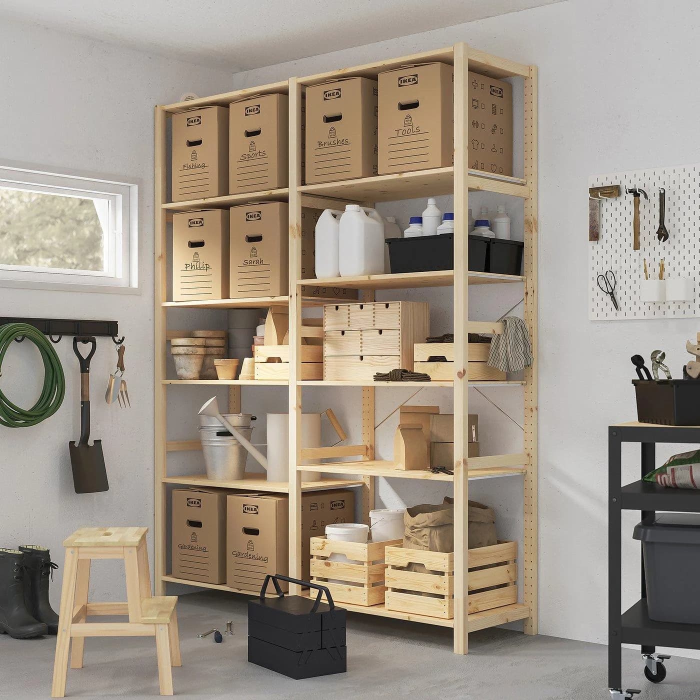 IKEA IVAR 2 Elem/Regale Kiefer Massivholz