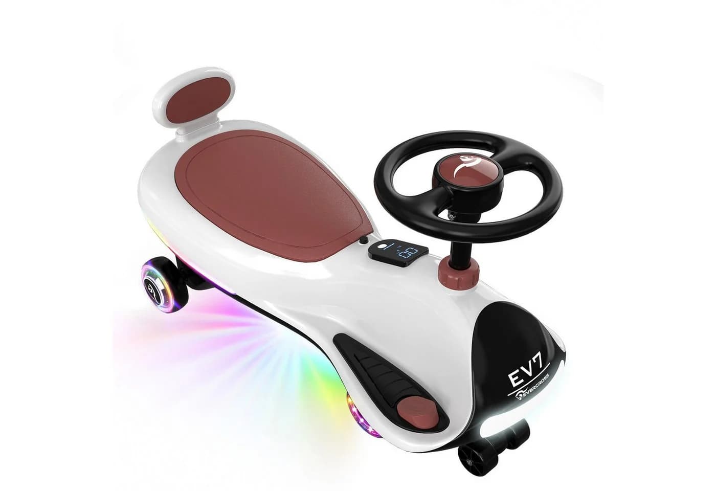 EVERCROSS TECH Elektro-Kinderauto EV7 Weiß mit Bluetooth & LED - Bild 2