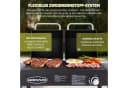 HOMAVO Gasgrill 2-in-1 Gas- & Holzkohlegrill Schwarz Silber Bild 1