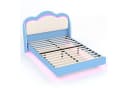 HOMAVO Boxbett Polsterbett mit LED & Matratze 140x200 cm Bild 1