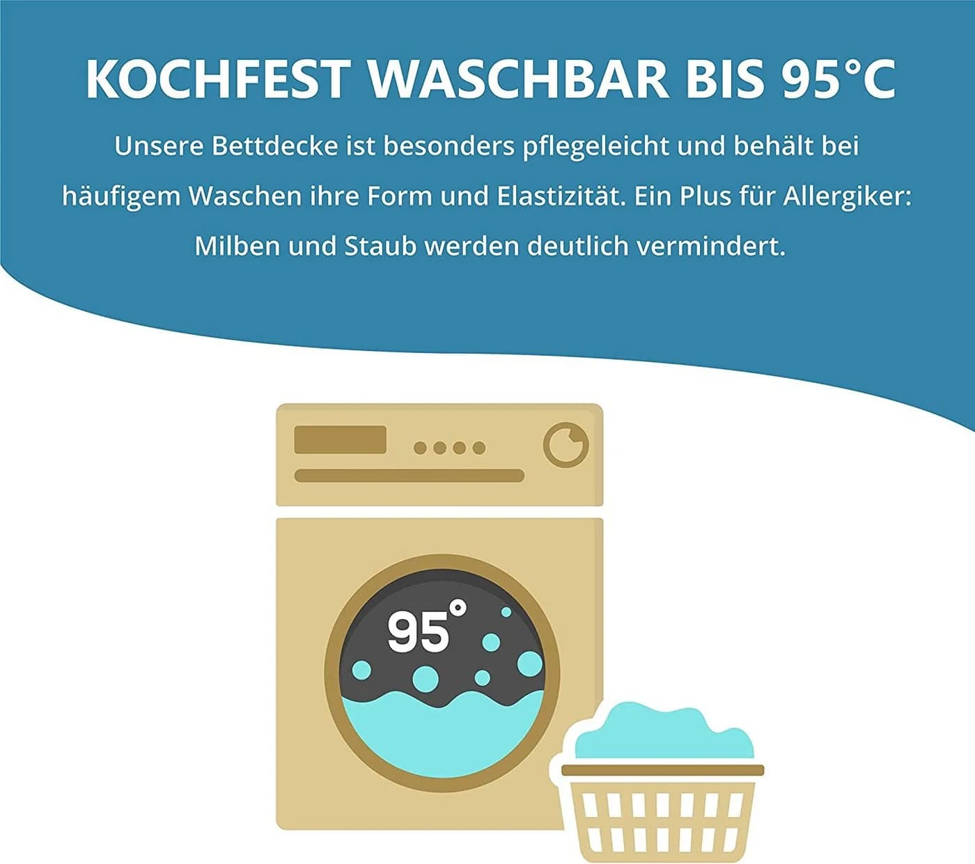 Medicate Sommerbettdecke Allergiker 100% Polyester Ultraleicht - Bild 4