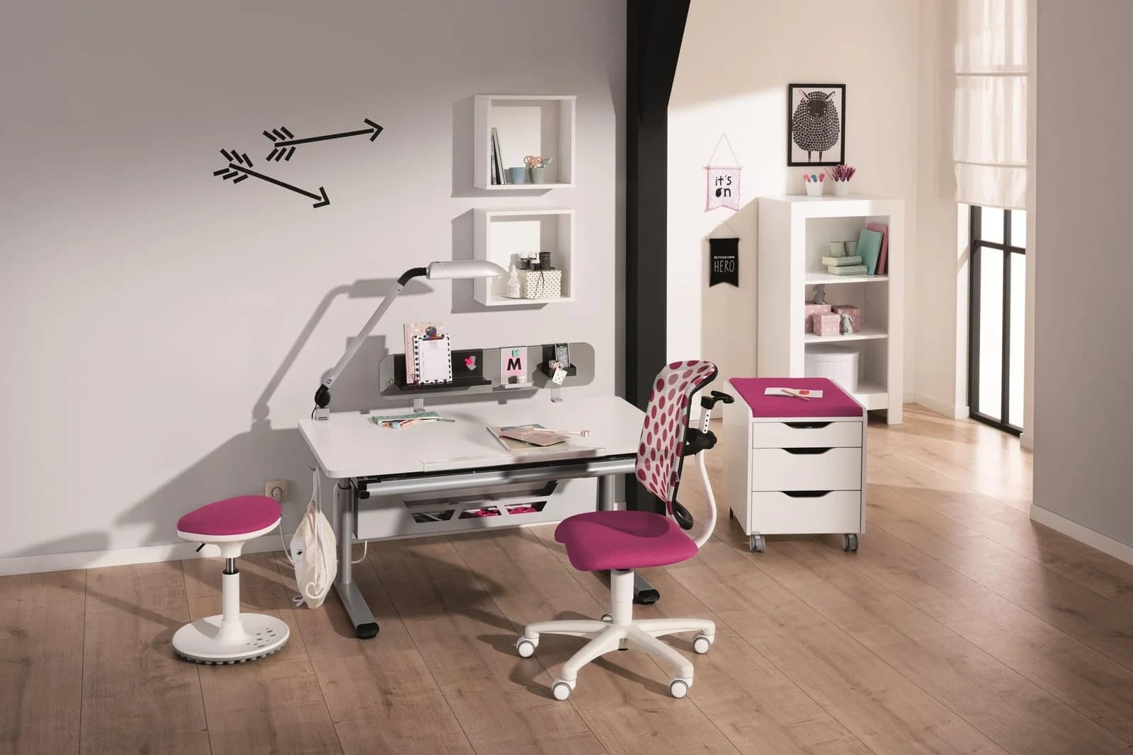 Schreibtisch PAIDI DIEGO 120 Weiß Modern