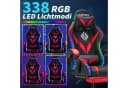 AUDEW Gaming-Stuhl 338 LED RGB Ergonomisch Bürostuhl mit Fußstütze Bild 1