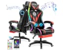 AUDEW Gaming-Stuhl 338 LED RGB Ergonomisch Bürostuhl mit Fußstütze Bild 2
