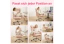 Hoffree Chefsessel Ergonomischer Bürostuhl Rosa Chenille Bild 4