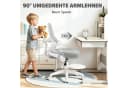 Hoffree Ergonomischer Kinder-Schreibtischstuhl Grau Verstellbar Bild 3