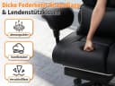 Hoffree Ergonomischer Bürostuhl XXL mit Fußstütze & Kunstleder Bild 5