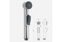 Euroshowers GmbH Waschbeckendusche-Set Weiß/Silber mit Knopfdruck und Anti-Kalk Bild 1