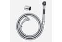 Euroshowers GmbH Waschbeckendusche-Set Weiß/Silber mit Knopfdruck und Anti-Kalk Bild 2