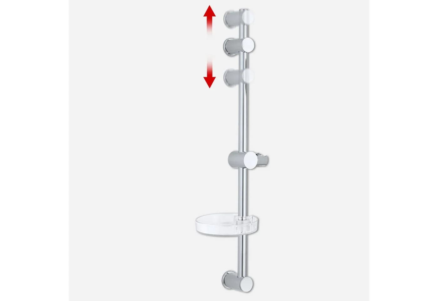 Euroshowers Duschstange FlowFlexi mit Ablage verchromt - Bild 3