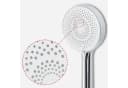 Euroshowers Stangenbrause-Set mit verstellbarer Wandhalterung Chrom/Weiß Bild 5