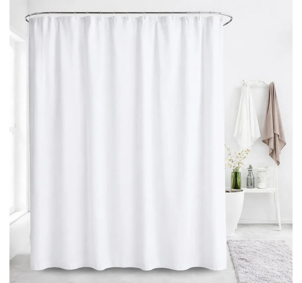 Euroshowers Duschvorhang Polyester wasserabweisend mit 12 Ringen - Bild 2