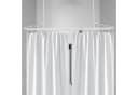 Euroshowers U-förmige Duschstange Weiß Aluminium Bild 1