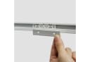 Euroshowers U-förmige Duschstange Weiß Aluminium Bild 4
