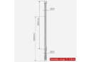 Euroshowers GmbH Duschvorhangstange Teleskopstange aus Edelstahl, ausziehbar 160–290 cm, Ø 25 mm Bild 1