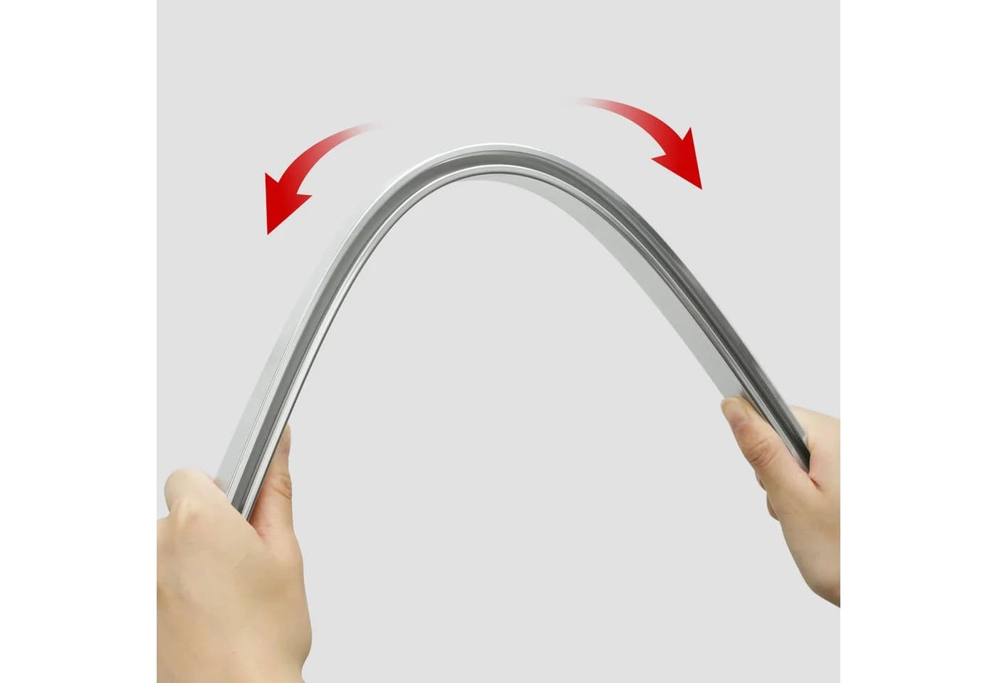 Euroshowers GmbH Flexible Duschvorhangstange 3 × 1 m Chrom - Bild 4