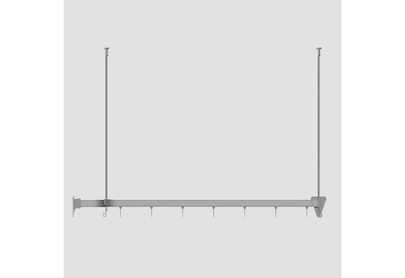Euroshowers GmbH Flexible Duschvorhangstange 3 × 1 m Chrom - Bild 5