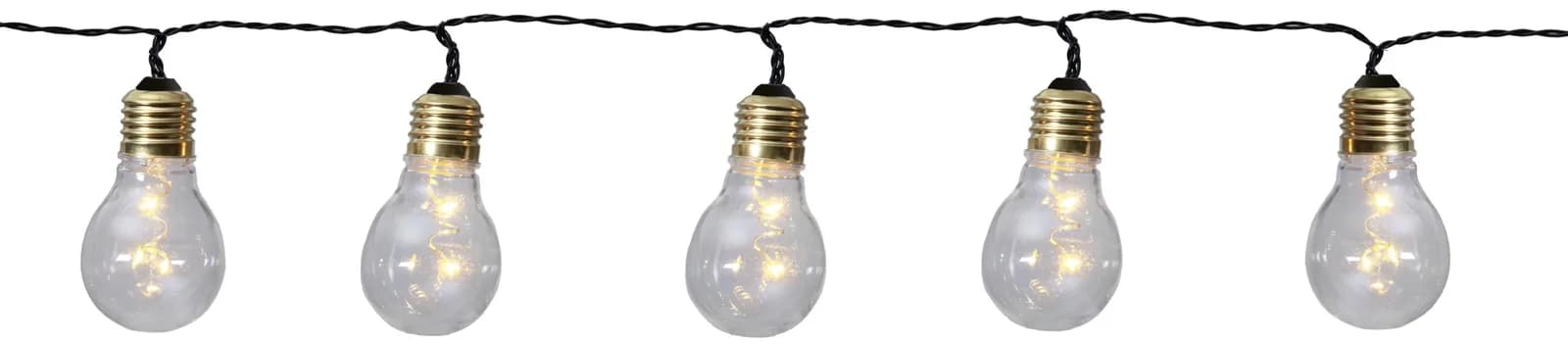 Star Trading LED-Lichterkette Glow Transparent mit Timer