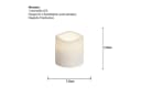 STAR TRADING LED-Kerze Paul Weiß Timer IP44 Bild 3