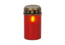 STAR TRADING LED-Kerze Grabkerze Serene Rot mit Timer Bild 2