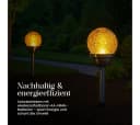 STAR TRADING LED Solarleuchte Roma Solar Pollerleuchten 2er Set 26,5cm – LED Außenleuchten warmweiß Bild 5