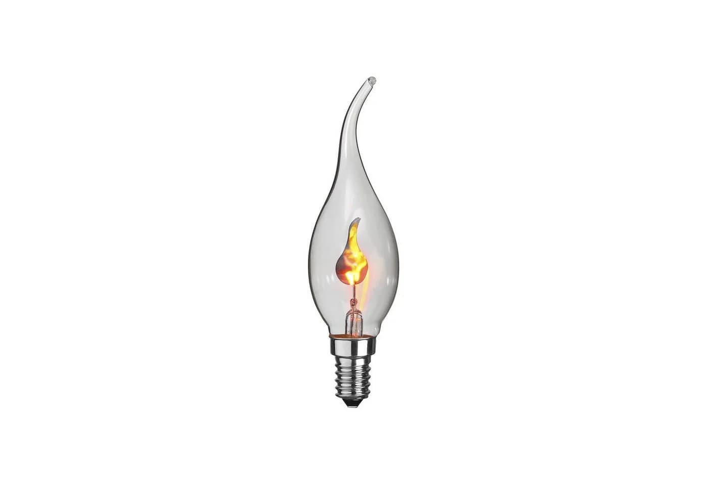 STAR TRADING LED Dekolicht Leuchtmittel Flickering Flame Flackernd E14 3W Klar - Bild 2