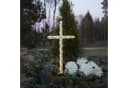 STAR TRADING LED Grabkreuz 41cm Weiß Timer 24 LEDs Bild 4