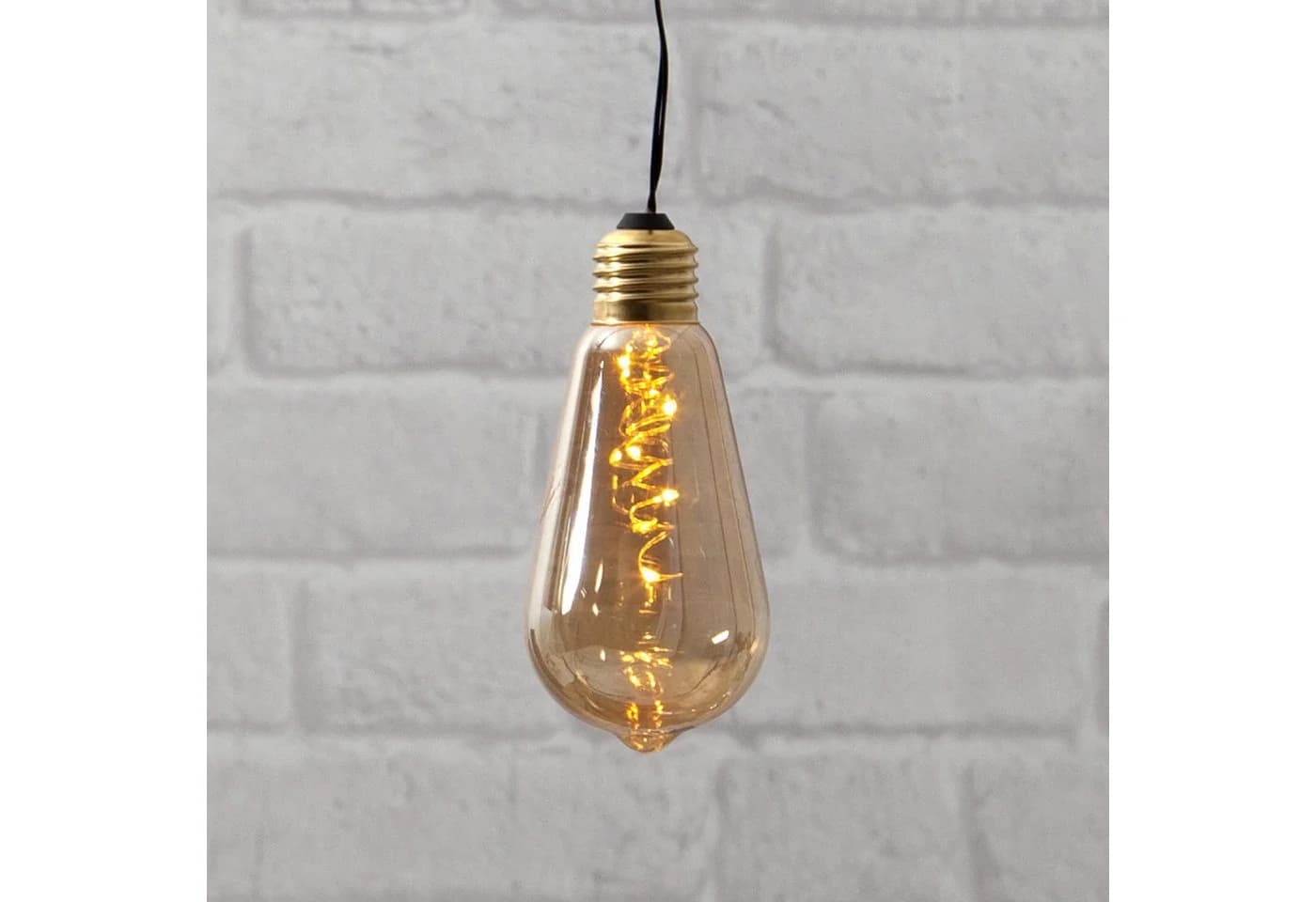 STAR TRADING Pendelleuchte Glow LED Bernsteinglas Timer - Bild 2