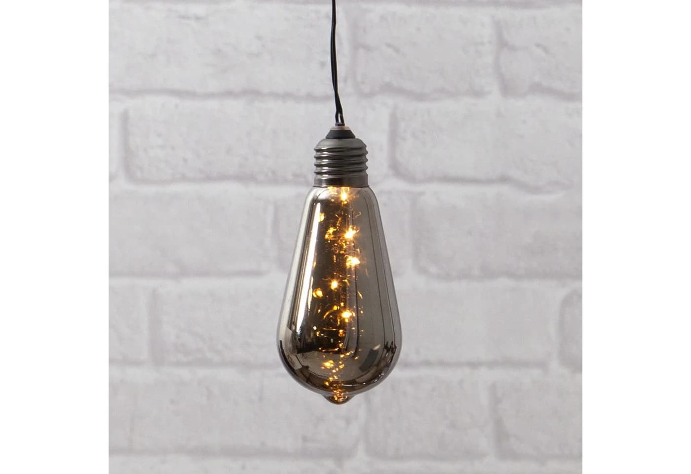 STAR TRADING Pendelleuchte Glow LED Hängeleuchte Schwarz Retro