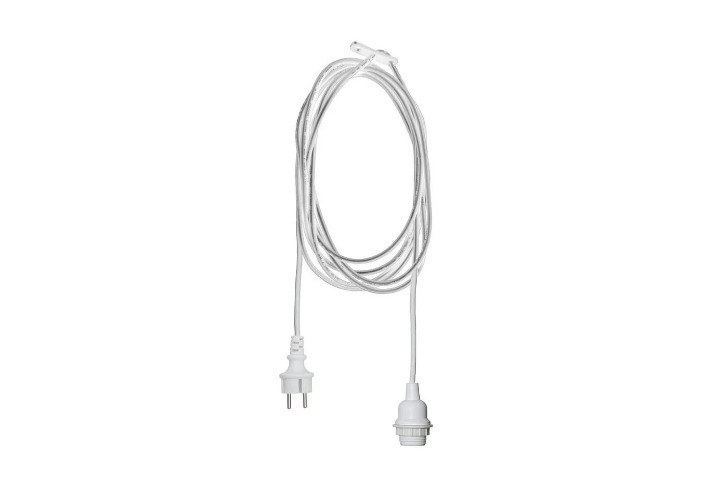 E27-Fassung mit Kabel Ute, 2,5 m, weiß - Bild 2