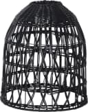STAR TRADING Lampenschirm KNUTE Schwarz Wetterfest Rattanoptik Bild 2