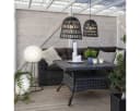 STAR TRADING Lampenschirm KNUTE Schwarz Wetterfest Rattanoptik Bild 3