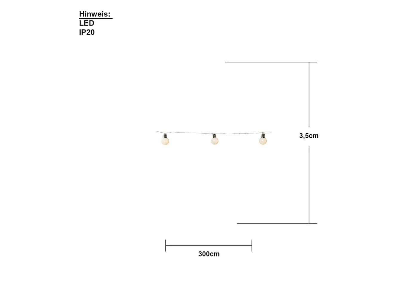STAR TRADING LED-Lichterkette Mini Glow 20 LEDs warmweiß