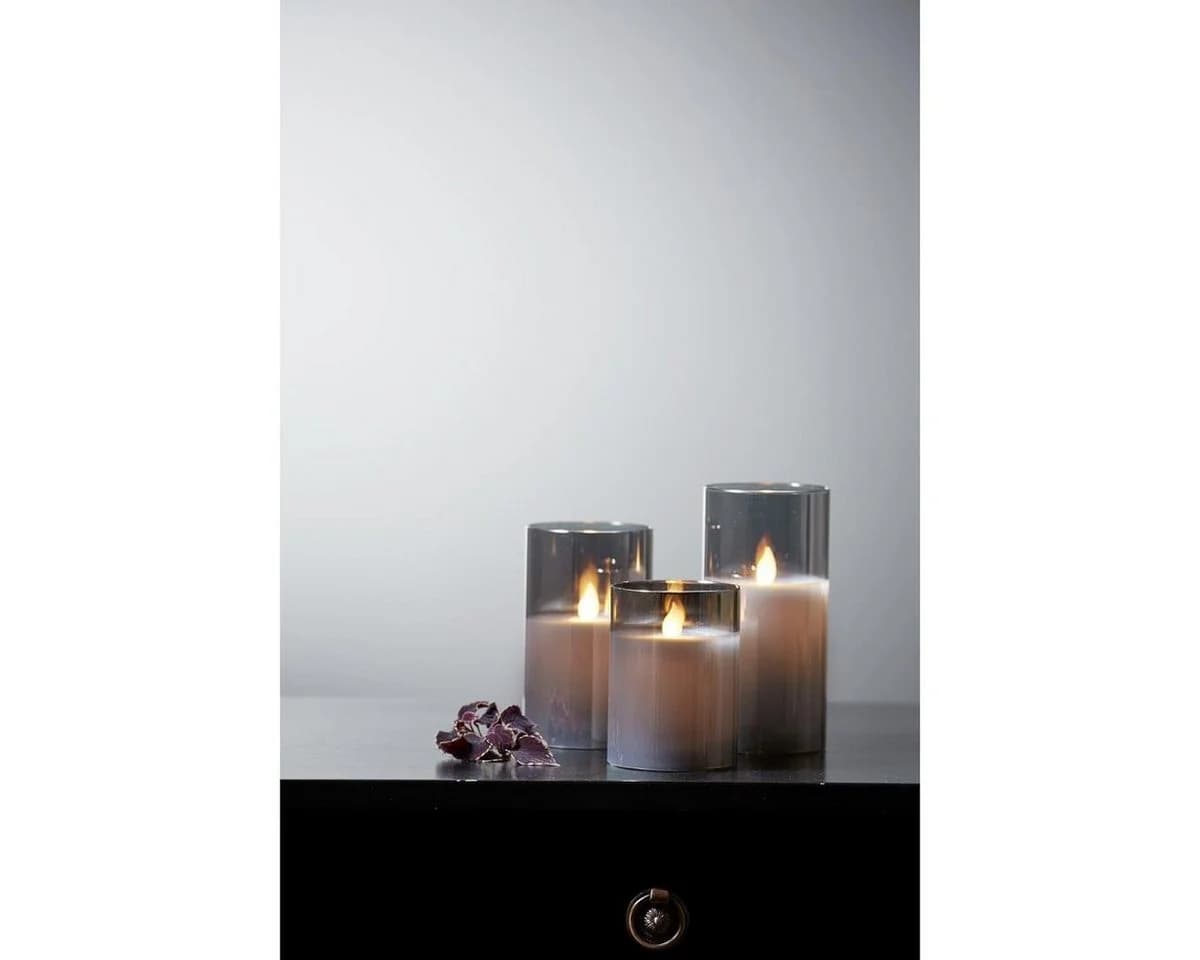STAR TRADING LED-Kerze Windlicht Echtwachs Timer Schwarz - Bild 5
