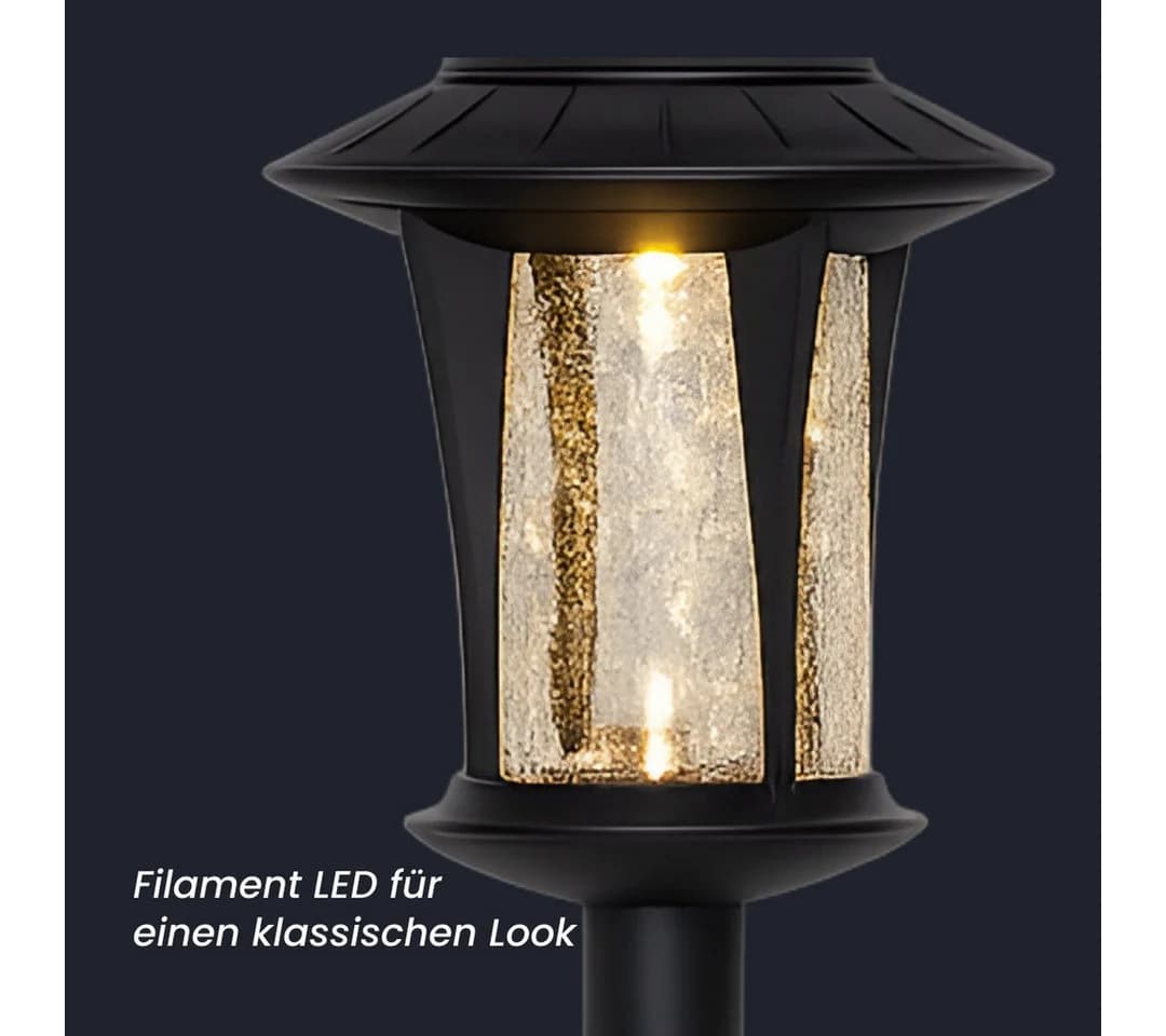 LED-Solarlampen Monaco im 2er-Set Erdspießleuchte - Bild 3