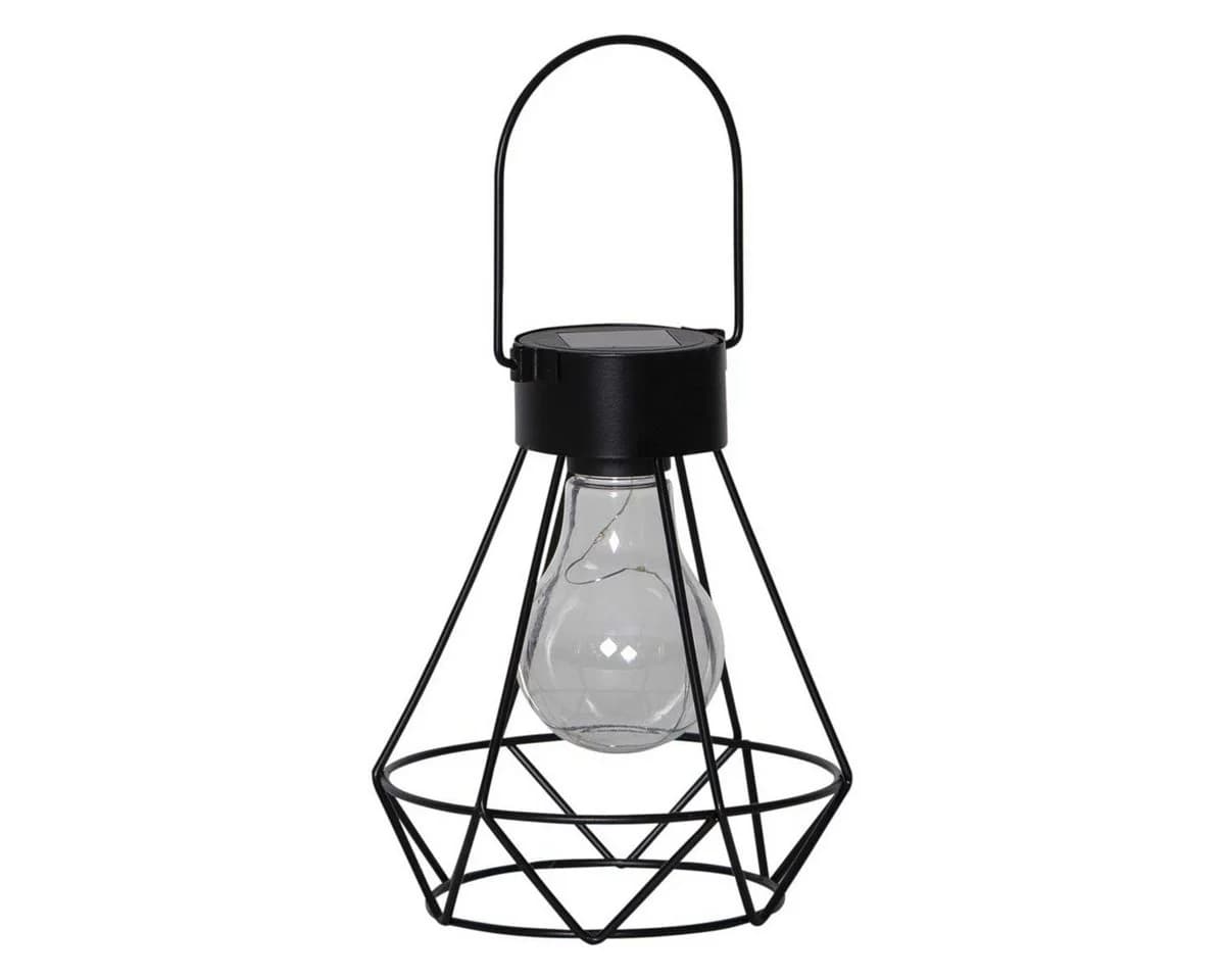 STAR TRADING Solarlaterne EDDY Schwarz 5 LEDs warmweiß - Bild 5
