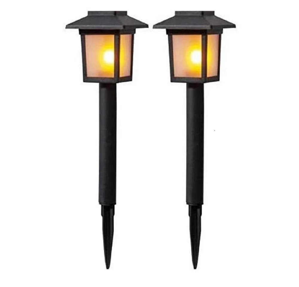 STAR TRADING Solar Pathlights Flame mini 2er Set Schwarz Kunststoff - Bild 2