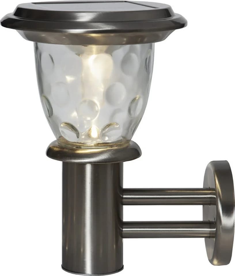 Star Trading Solar-Wandleuchte Pireus Warmweiß Bubbly-Glass-Effekt - Bild 3